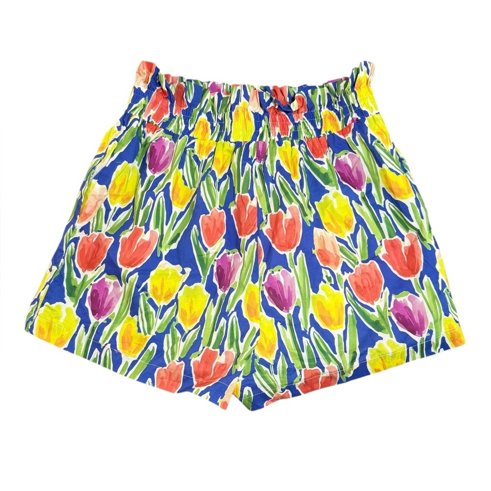 English Factory Tulip Print‎ Ruffle Shorts - Picture 3 of 8